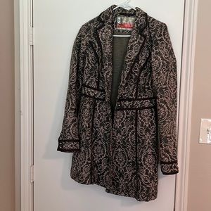 Free People Printed equestrian coat
